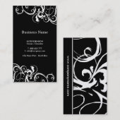 Or et cartes de visite élégants de noir (Devant / Derrière)