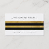 Or et cartes de visite noirs de maquilleur (Dos)