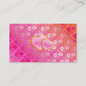 Or et dentelle mignons de petit gâteau de carte de (Dos)