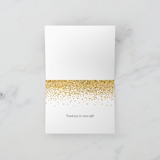 Or et Merci fascinant de points de confettis de (Intérieur)