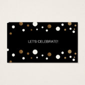 Or et noir, cartes de remerciements (Dos)