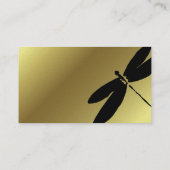 Or et noir des conceptions de carte de visite de (Dos)