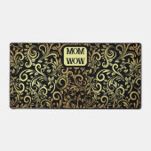 Or et noir - MOM - WOW | Mat de bureau (Recto)