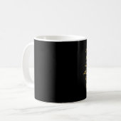 Or et noir plus grande" tasse "rêveuse (Devant gauche)