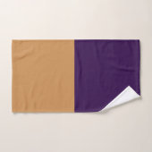Or et rayure violet royal (Serviette à main)