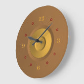 Or et tang simplants> Horloge murale (Angle)