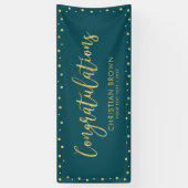 Or et vert | Félicitations à la fête, bannière de  (Vertical)