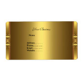 Or étiquette de adresse sur or (Devant)