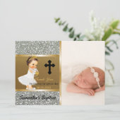 Or fait sur commande d'argent de photo du Merci | (Debout devant)
