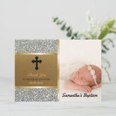 Or fait sur commande d'argent de photo du Merci | (Debout devant)