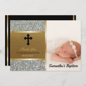 Or fait sur commande d'argent de photo du Merci | (Devant / Derrière)