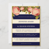 OR FAUX CHIC | FAIRE-PART DE MARIAGE ROSE (Devant)