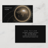 Or financier de carte de visite d'ordinateur (Devant / Derrière)