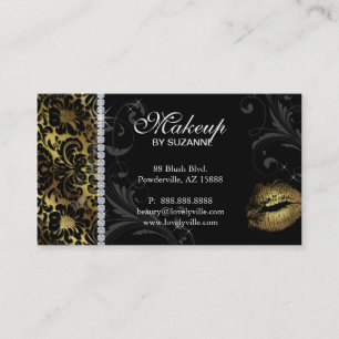 Or floral de carte de visite de Cosmetologist