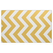 Or foncé et tissu blanc de rayure de Chevron (Fat Quarter)