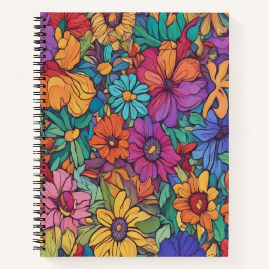 Or fondu coloré #52 - Carnet spiral (Devant)