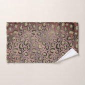 Or Glitter Leopard Brillant Rose Gold (Serviette à main)