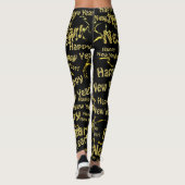 or happy new jear text en leggings noirs (Dos)
