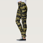 or happy new jear text en leggings noirs (Gauche)