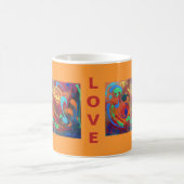 Or heureux de tasse de chat (Centre)