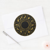 or horoscope zodiac astrologie or autocollants (Enveloppe)