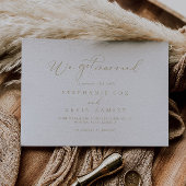 Or Idyllique Calligraphie Elopement Faire-part