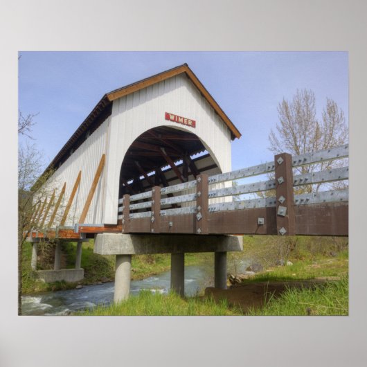 OR, Jackson County, McKee Covered Bridge Poster (Voorkant)