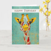 Or jetant un coup d'oeil la carte d'anniversaire (Fleur jaune)