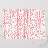 OR Joyeuses vacances Rouge Gradient Noël Photo (Verso)