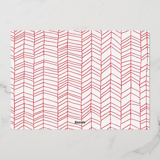 OR Joyeuses vacances Rouge Gradient Noël Photo (Verso)