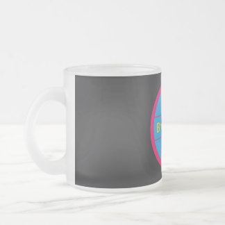 Or liquide, brillant, Mug en verre dépoli