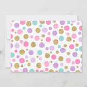 Or magique de rose de carte de remerciements de (Dos)