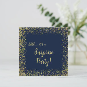 Or & Marine Invitation pour une fête d'anniversa