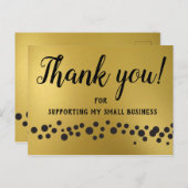 Or, Merci ! Carte (Devant / Derrière)