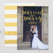 OR MERRY & MARIÉ | CARTE PHOTO de vacances (Devant / Derrière)