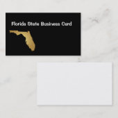 Or métallique de carte de visite d'état de la (Devant / Derrière)