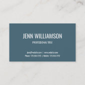 Or moderne de carte de visite d'aqua de geode bleu (Dos)