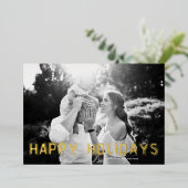 OR moderne Joyeuses vacances Photo Noël (Debout devant)