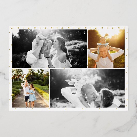 OR moderne Joyeuses vacances Photo Noël (Verso)