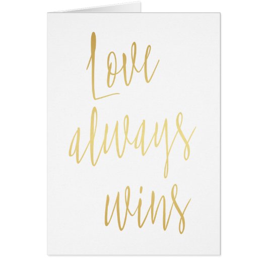 Or moderne "L'amour gagne toujours" (Devant)