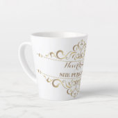Or Néanmoins Elle Persiste Petite Mug En Latte (Angle gauche)