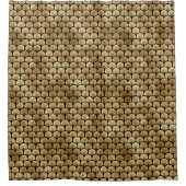 or noir art déco carrelage motif Douche rideau (Devant)