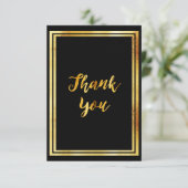 or noir carte de remerciements (Debout devant)