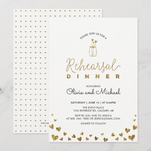 Or & Noir | Invitation au dîner de répétition des (Devant / Derrière)