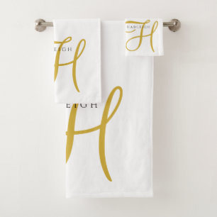 Or Noir Monogramme Blanc