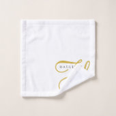 Or Noir Monogramme Blanc (Gant de toilette)