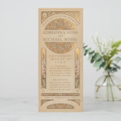 Or Nouveau Deco des invitations | de mariage (Debout devant)