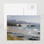 OR, oregon Coast, Ecola State Park, Crescent Briefkaart (Voorkant / Achterkant)