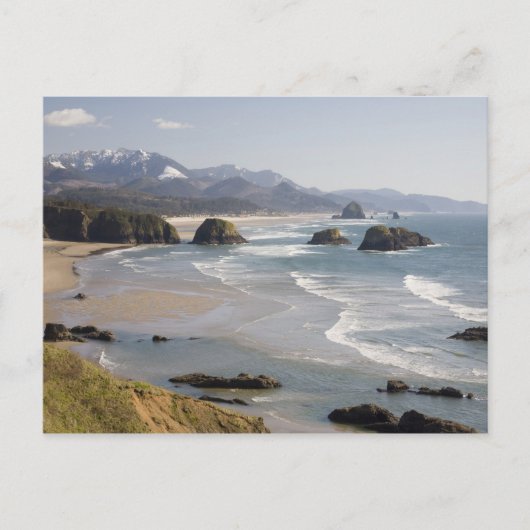 OR, oregon Coast, Ecola State Park, Crescent Briefkaart (Voorkant)