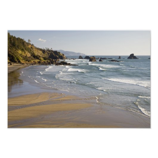 OR, Oregon Coast, Ecola State Park, Indian Foto Afdruk (Voorkant)